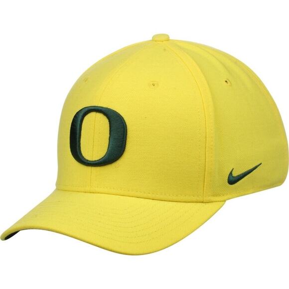 Vintage Nike Men's Yellow Oregon Ducks Swoosh Performance Flex Baseball Hat - Picture 1 of 9